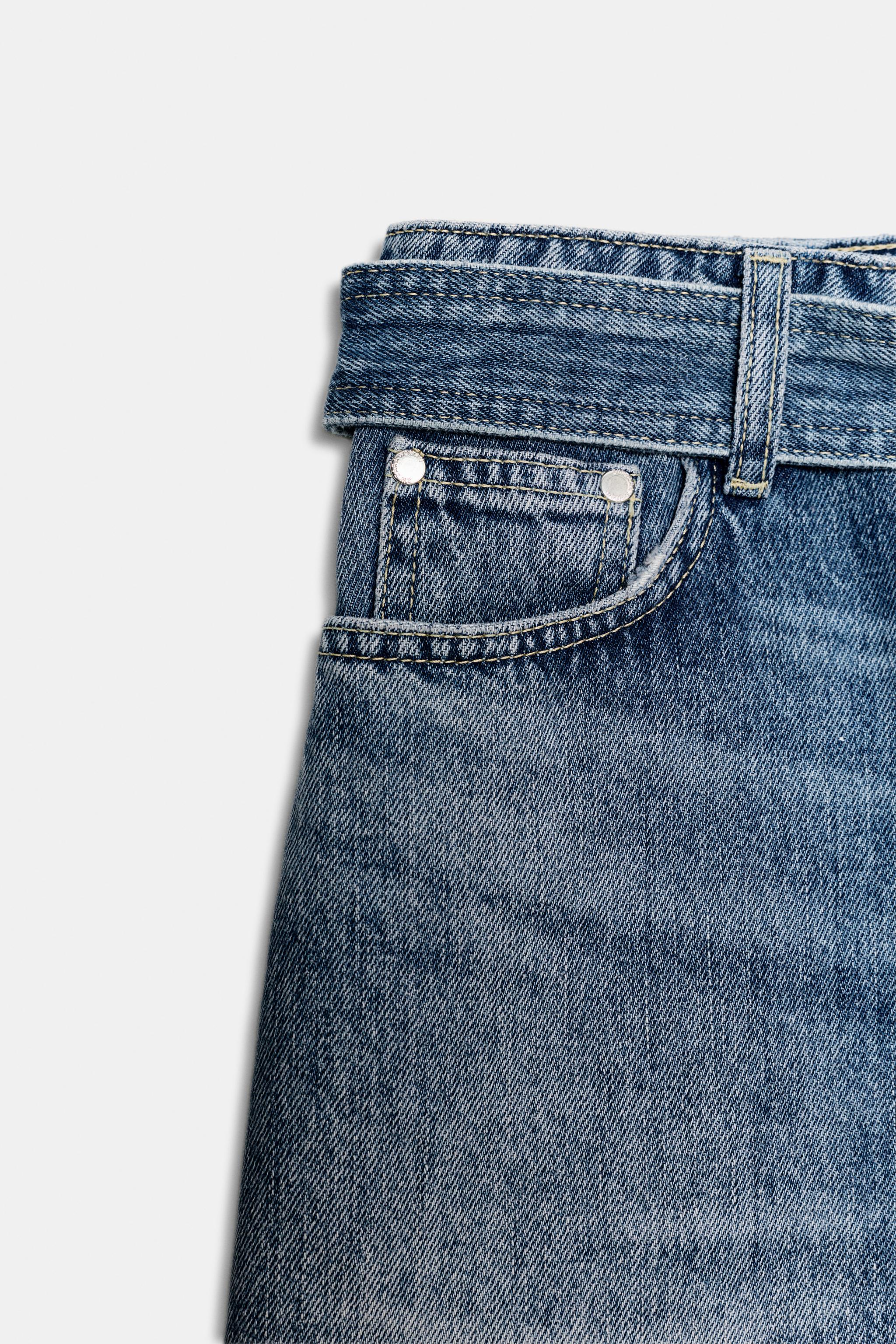 ZW COLLECTION DENIM MINI SKIRT